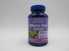 Puritan's Pride Bilberry Extract 1000mg 180 Softgels Blue Bottle Exp 07/27