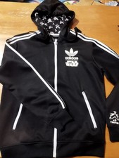 Adidas Star Wars Stormtrooper Full Zip Black Jersey Hoodie