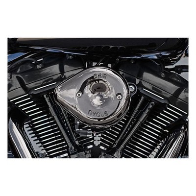 S&S Stealth Mini Teardrop Luftfilter Kit Lava Chrom für Harley Softail M8 18-25
