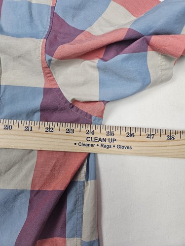 Patagonia Shirt Mens Extra Large Plaid Pink Blue Casual - Picture 7 of 8