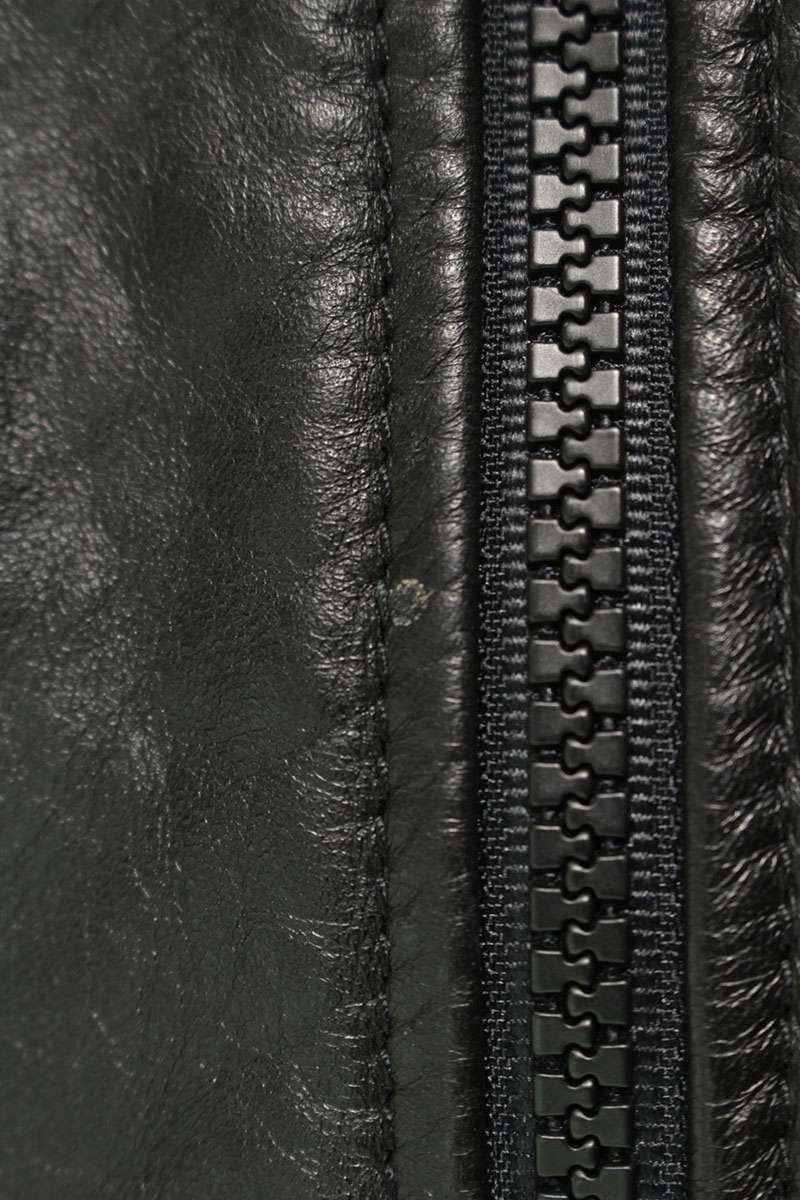 Cappotto Saint Laurent Paris taglia 44 in pelle e lana con strass nero