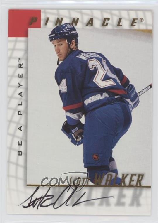1997-98 Pinnacle Be A Player Auto Scott Walker #33 Auto 0a4