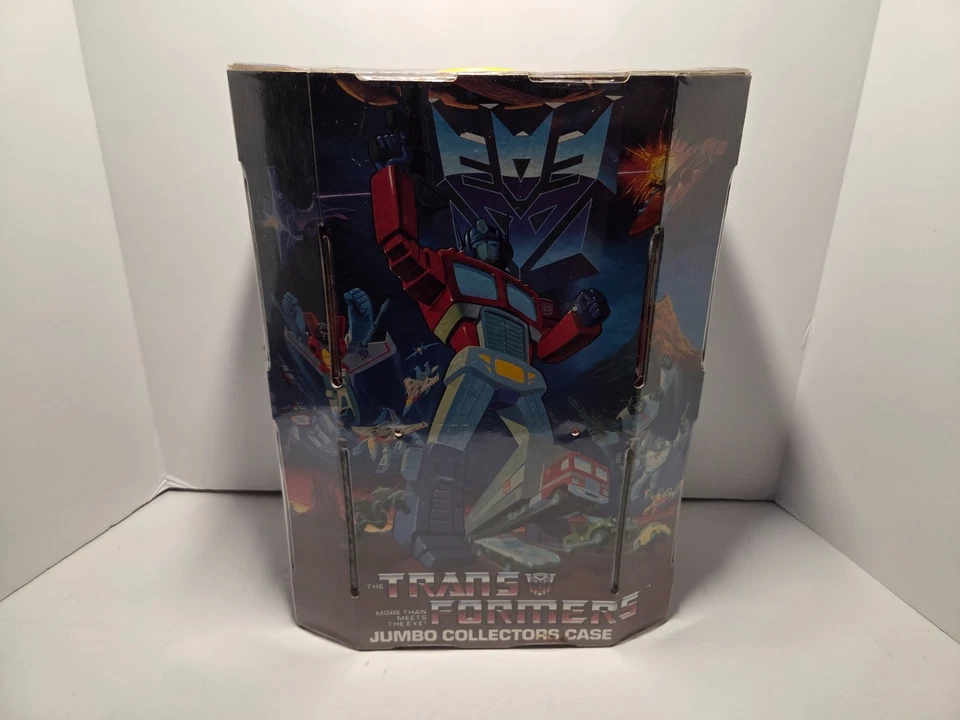 Estuche de transporte vintage Transformers Jumbo Collectors con estantes Hasbro 16" 1984 Foto 2 de 4