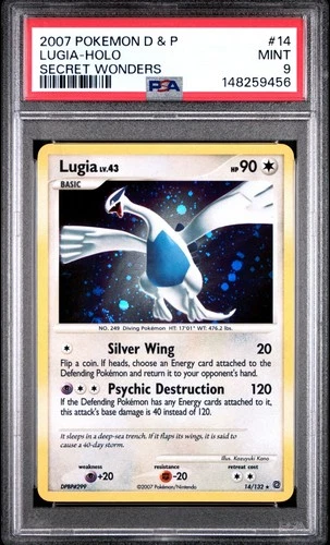 Lugia PSA 9 - 14/132 - Holo - Secret Wonders - Pokemon