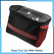 Universal Pack 1 Bike Handlebar Storage Bag with Touch Screen Phone Holder Red