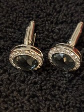 Boutons de manchette mode homme 1 paire de boutons de manchette / bijoux strass avec pierre verte