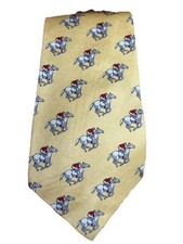 POLO Ralph Lauren Vintage 100 Silk Men's Neck Tie, Equestrian Horse Jockey, USA