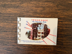 Vintage Tennessee The Volunteer State Mini Color Picture Book 10 Color Views 4"