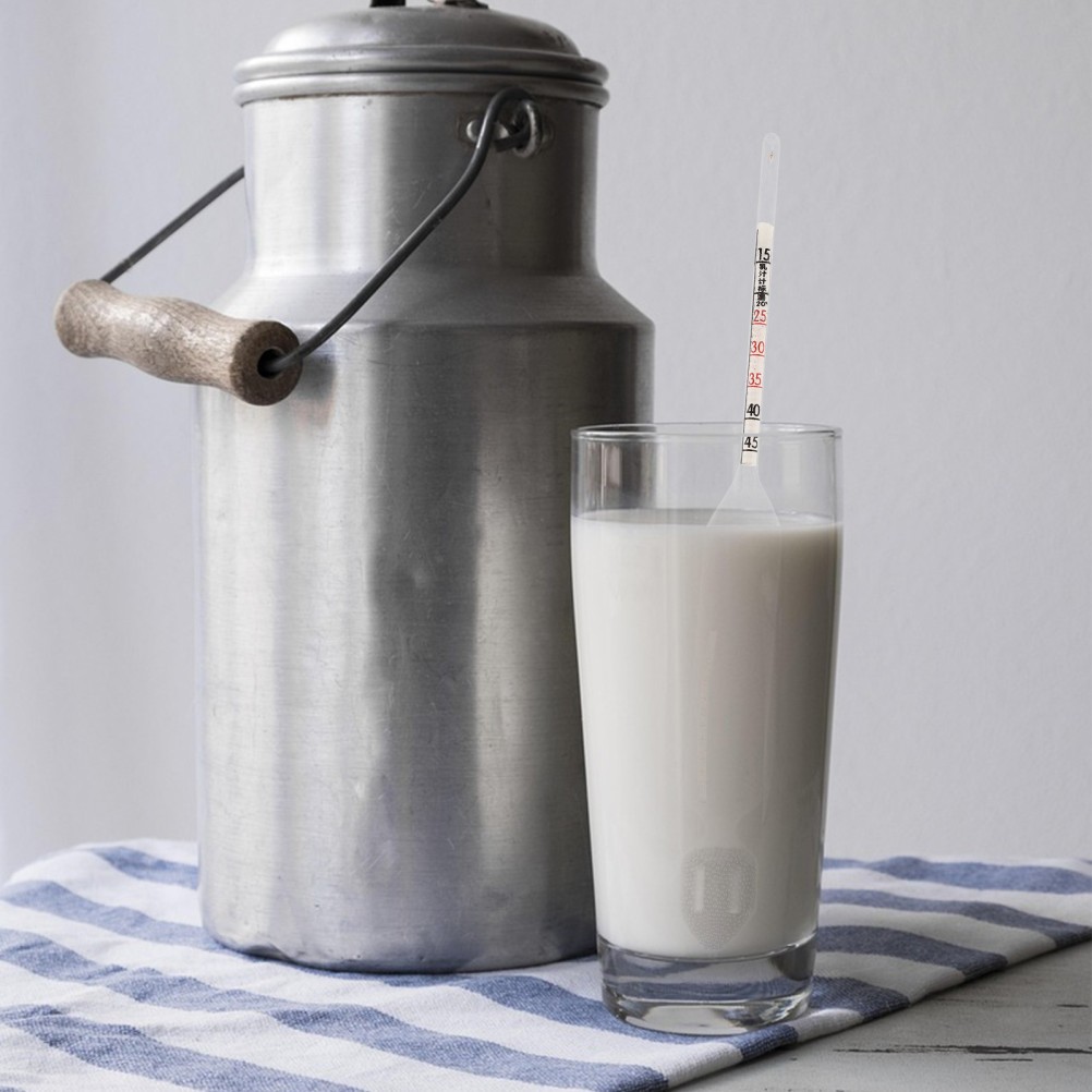 4 Pcs Dairy Density Meter Lab Testing Instrument Hydrometer for Indoor