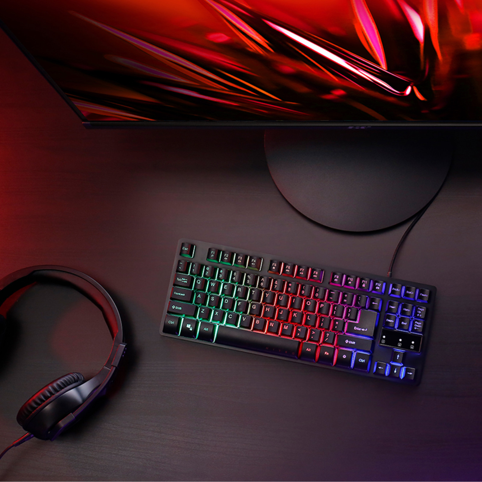 Acer Nitro NAK100 Gaming Keyboard and Mouse Combo 6400 DPI RGB Wired New