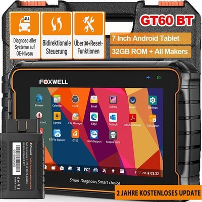 2025 Profi KFZ Foxwell GT60 Auto OBD2 Diagnosegerät Scanner TPMS DPF ALLE SYSTEM