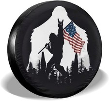 Flag Camping Spare Tire Cover Wheel Protectors Weatherproof Universal for Traile