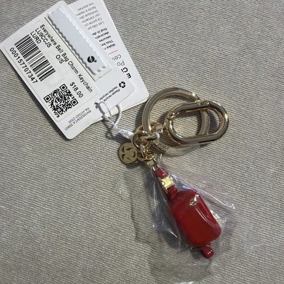 New Lululemon Everywhere Belt Bag Charm Keychain - Lulu Red