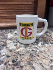 Vintage Funks G Hybrid MUG, Funk's Seedsmen to the World, Seed Corn Cup, Unused