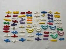 Vintage Kids Plastic Snap Barrettes Lot 60 Animals 80  s 90  s Goodie