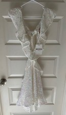 Show Me Your Mumu White Sequin Party Dress Bachelorette Size Small