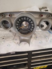Vintage 1957 Dashboard Bezel For A Chevy With Speedo And Temperature Gauge Vintage 1957 Dashboard Bezel For A Chevy With Speedo And Temperature Gauge