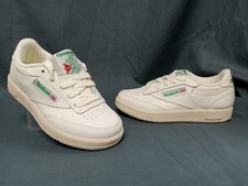 Reebok Club C Kids Sneakers Leather Chalk Size 1 BRAND NEW IN BOX 