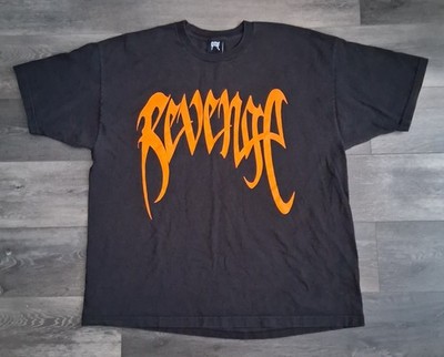 Revenge Orange Arch T-Shirt Black Mens Size 2XL