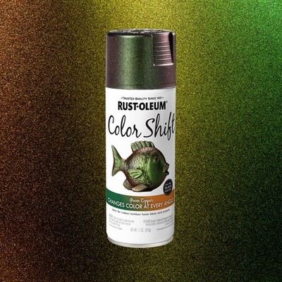 Color Shift Metallic Green Copper Spray Paint 11 oz Can Auto & Home Use