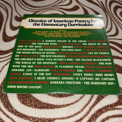 Classics of American Poetry LP - Elementary Curriculum 