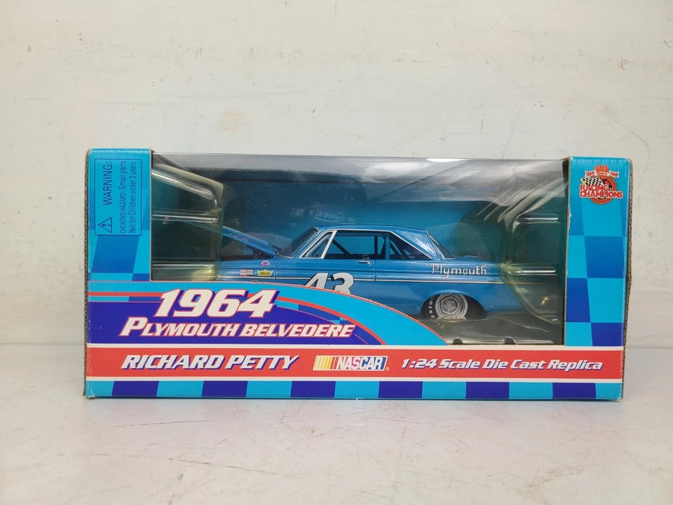 (NUEVO) Racing Champions Diecast Richard Petty 1964 Plymouth Belvedere Foto 2 de 4