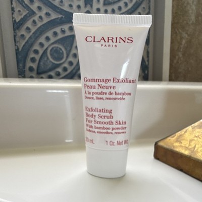 Clarins Gommage Exfoliant Body Scrub Bamboo Powder Moringa 1oz Travel