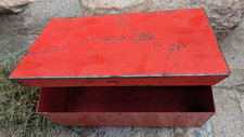 Vintage Snap-on Tools Kra-111 Red Metal Utility Box Kenosha Wis. Usa 1961 Vintage Snap-on Tools Kra-111 Red Metal Utility Box Kenosha Wis. Usa 1961
