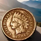 1906 Indian Head Cent Actual Coin Shown - 46