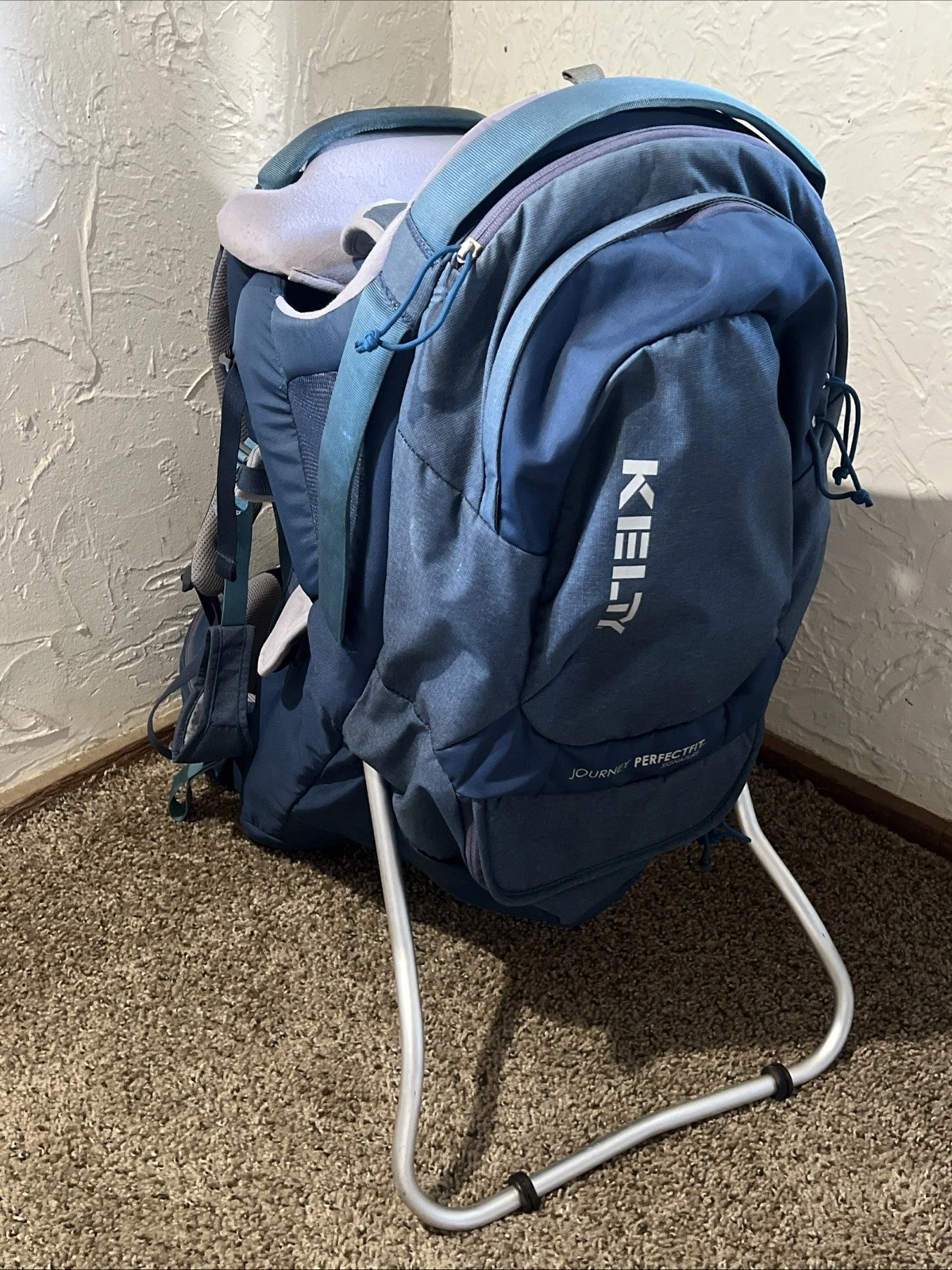 Kelty Journey PerfectFIT Child Carrier Backpack Hiking Baby Toddler Blue