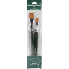 Plaid:Craft 1171 One Stroke Brush Set-3/Pkg