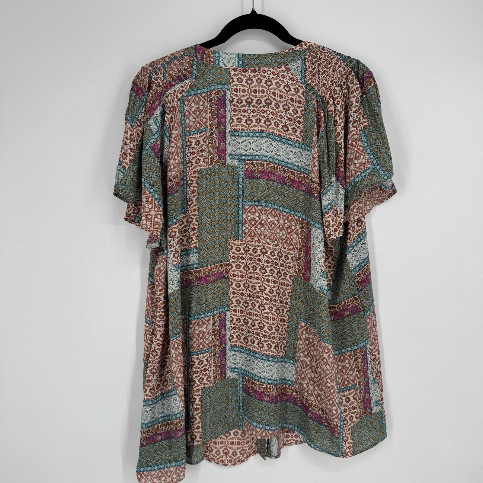 Rose + Olive top 2x patchwork  lightweight   plus… - image 5