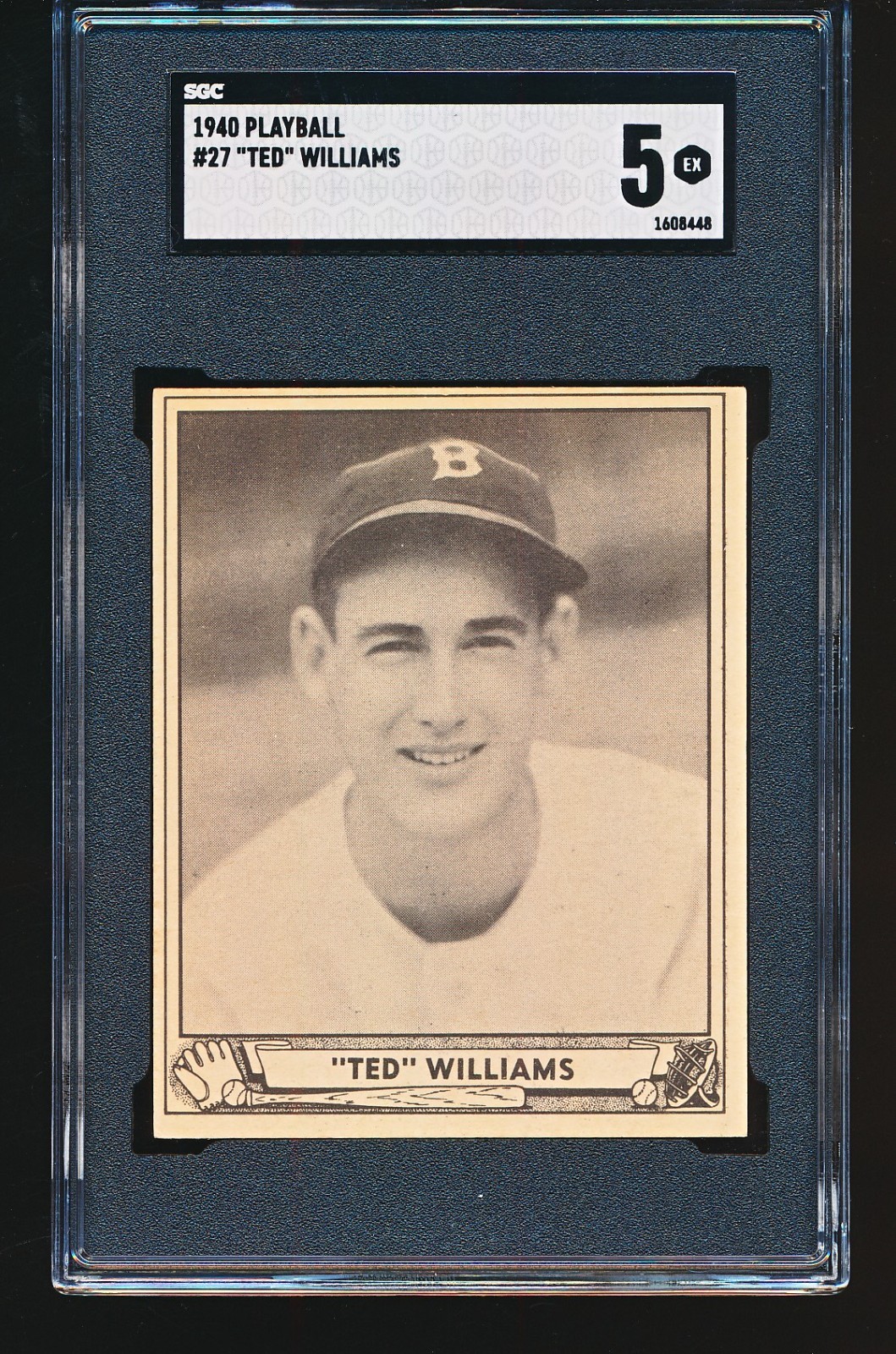1940 Play Ball TED WILLIAMS #27 SGC 5