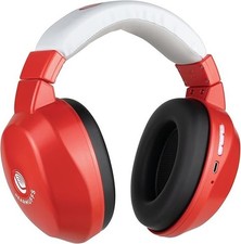 Lucid Audio Bluetooth Wireless Hearmuffs for Kids 5-10 RED