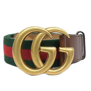 Ceinture authentique GUCCI GG Marmont Sherry Line cuir marque luxe taille larg cm