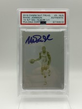 MAGIC JOHNSON 1/1 AUTO 2016 National Treasures Yellow Printing Plate PSA/DNA