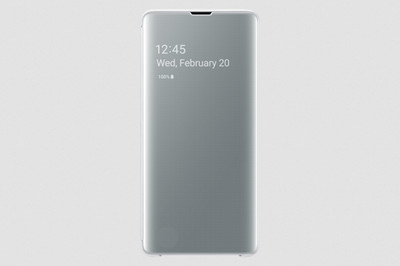 Official Genuine Samsung Galaxy S10+ Plus Clear View Cover Case - White New