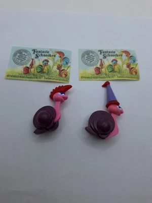 Ü-Eier Fantasie Schnecken 1994 - 2 Figuren + 2 Beipackzettel 634 360 + 634 441 - Bild 1 von 4