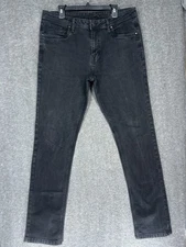The Perfect Jean NYC Slim Fit Jeans Mens 36x36 Black Stretch Denim
