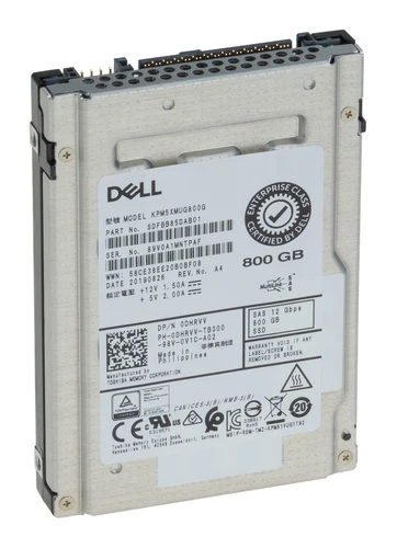 Kioxia Dell 800GB 2,5 SSD SAS 12Gb KPM5XMUG800G 0DHRVV DHRVV
