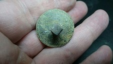 Nice Roman Bronze pull through type mount found in York Uk from private coll L2w