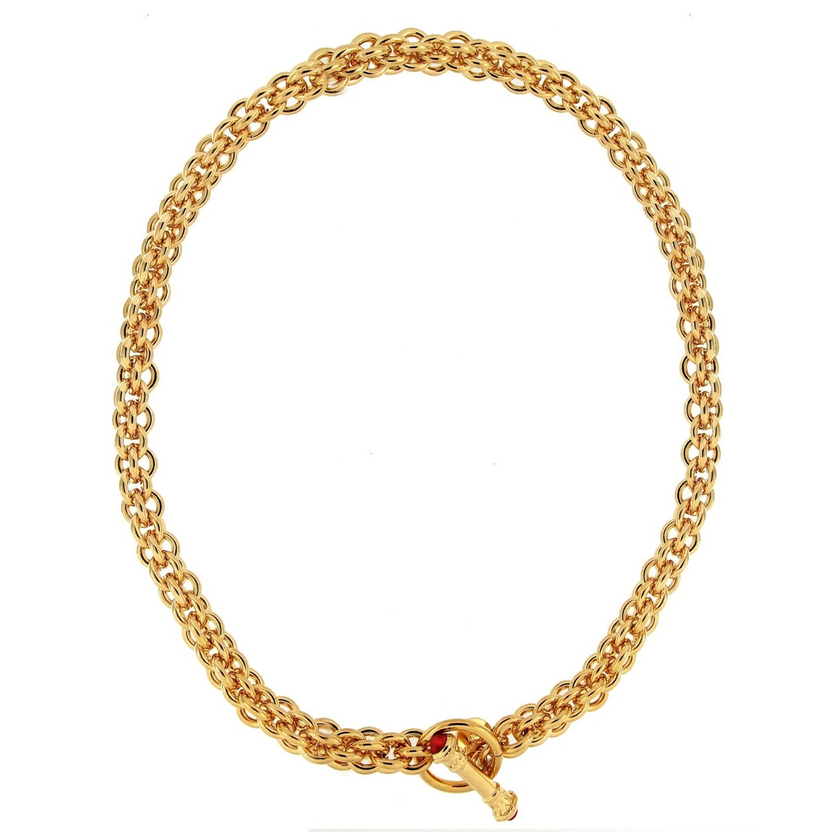 K18PG　ゴールドネックレス　❝Forzatina　due　colori❞ 18K Yellow Gold Necklace Forzatina -456/VE- | eBay