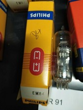 EM 84 Tube électronique EM84 œil magique Philips neuf  NOS     Tir91cavmach