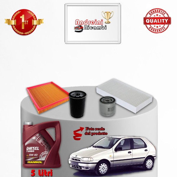 Wartungsset Filter Und ÖL Fiat Palio 1.9 JTD 57KW 78PS 2003-image