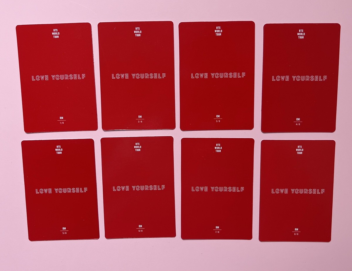 Unofficial BTS RM Love Yourself World Tour photocard set. Namjoon