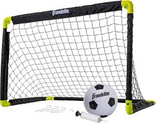 Franklin Sports Kids Mini Soccer Goal Set Portable Folding Mini Net and Ball