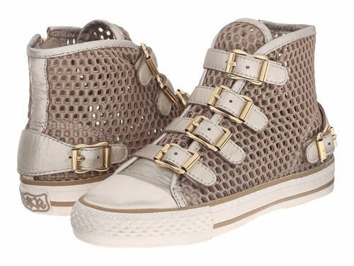 Nuovo Ash Sz7US Bambini Vanina Alto Top Fibbia IN Scarpe da Ginnastica Oro  | eBay