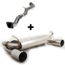 FOX Edelstahl Racinganlage ab Kat je 1x114mm gerade scharf für Nissan 350Z 3.5l