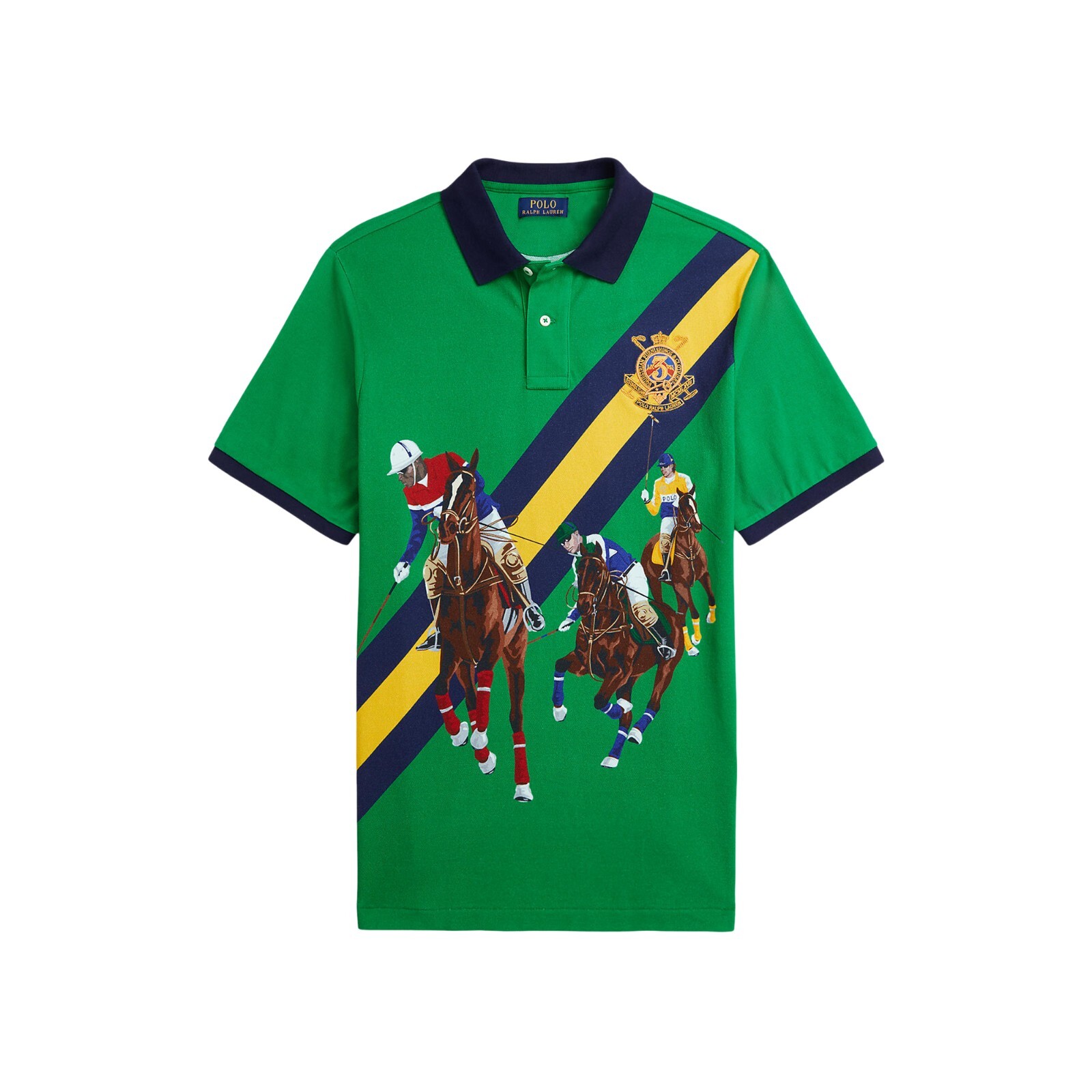 Рубашка-поло с принтом Polo Ralph Lauren Classic Fit зеленая 710919352001 33490₽