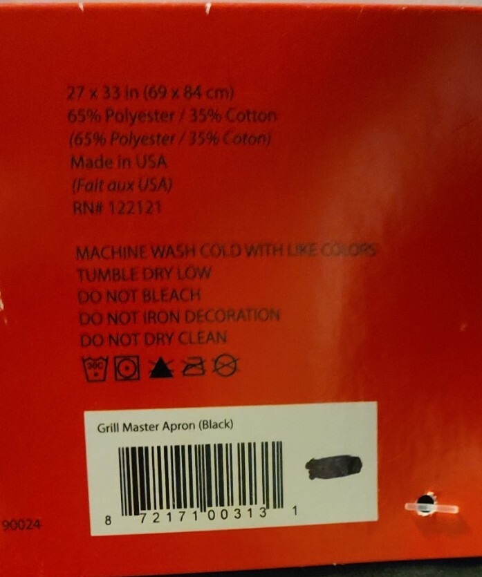 New Bed Bath and Beyond Mens Apron Grill Master The Man The Myth The